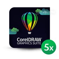 CorelDRAW Graphics Suite 2022 Enterprise MULTI (Windows/macOS) – zawiera CorelSure Maintenance (5 stanowisk)